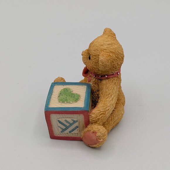 Cherished Teddies Bear with ABC "J" Block (158488J) 1995 - Picture 6 of 10